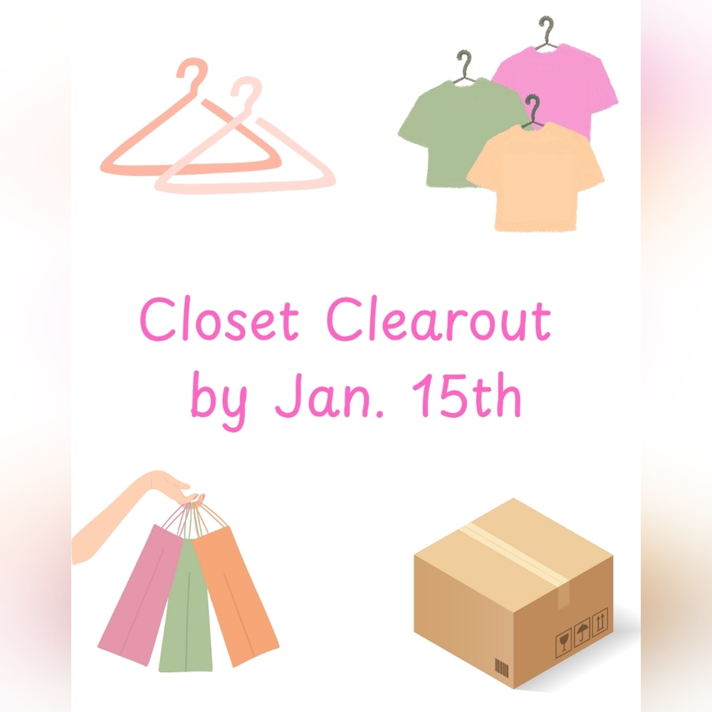 Closet Clearout • Moving Sale